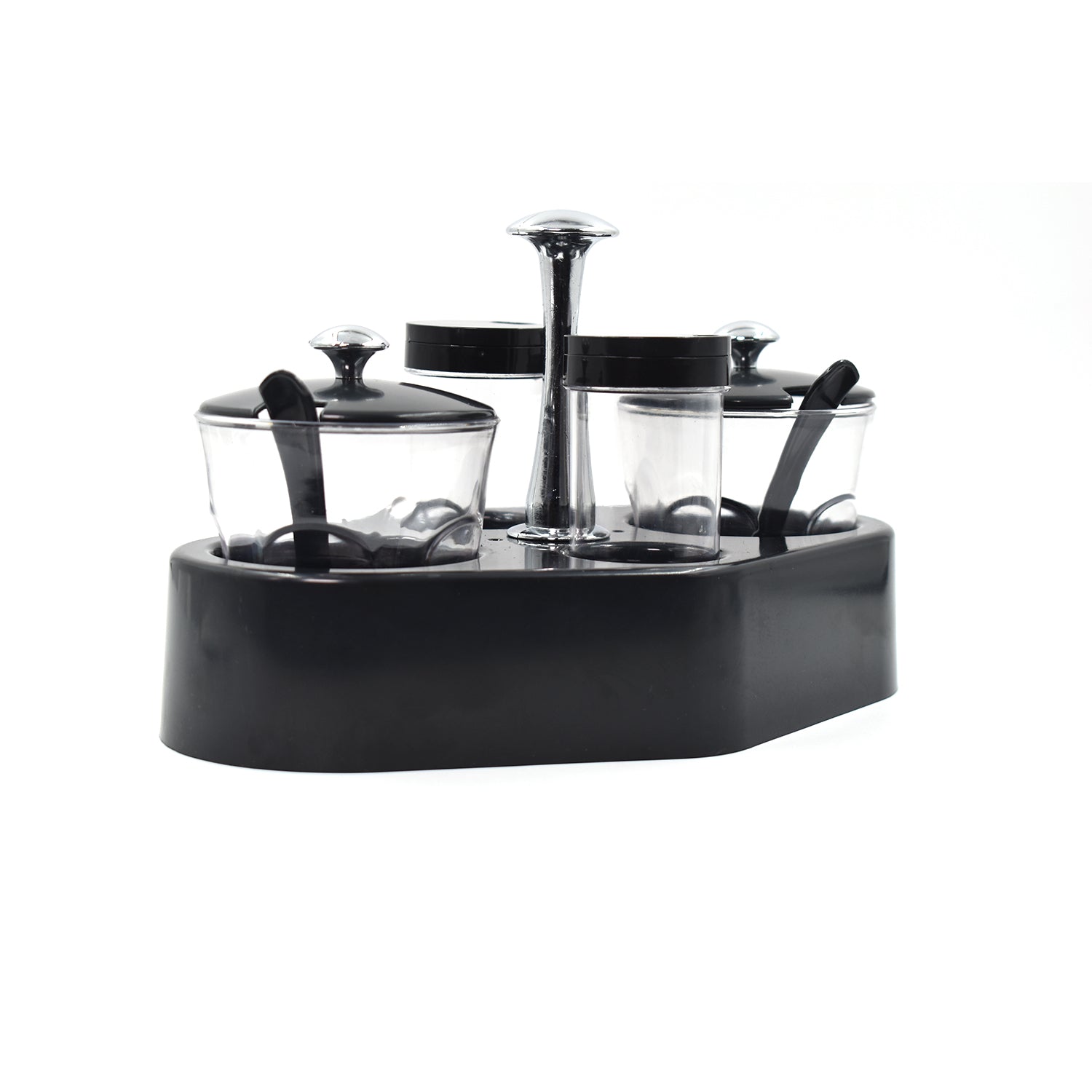 8122 Ganesh rendy Condiment set For Kitchen Transparent jar For Easy To Access Spice 1 Piece Spice Set (Plastic) DeoDap 8122 Ganesh rendy Condiment set For Kitchen Transparent jar For Easy To Access Spice 1 Piece Spice Set (Plastic) DeoDap